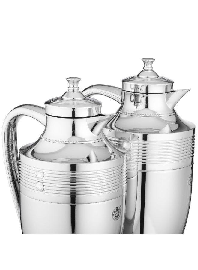 Alsaif ☕✨ A luxurious coffee thermos set in shiny silver from Al Saif Company – the elegance of majlis and the warmth of Arabian hospitality ✨☕ - Image 3